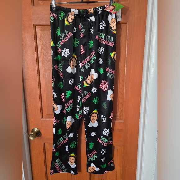 ELF MENS SLEEP PANTS SON OF A NUTCRACKER NEW - Picture 1 of 4